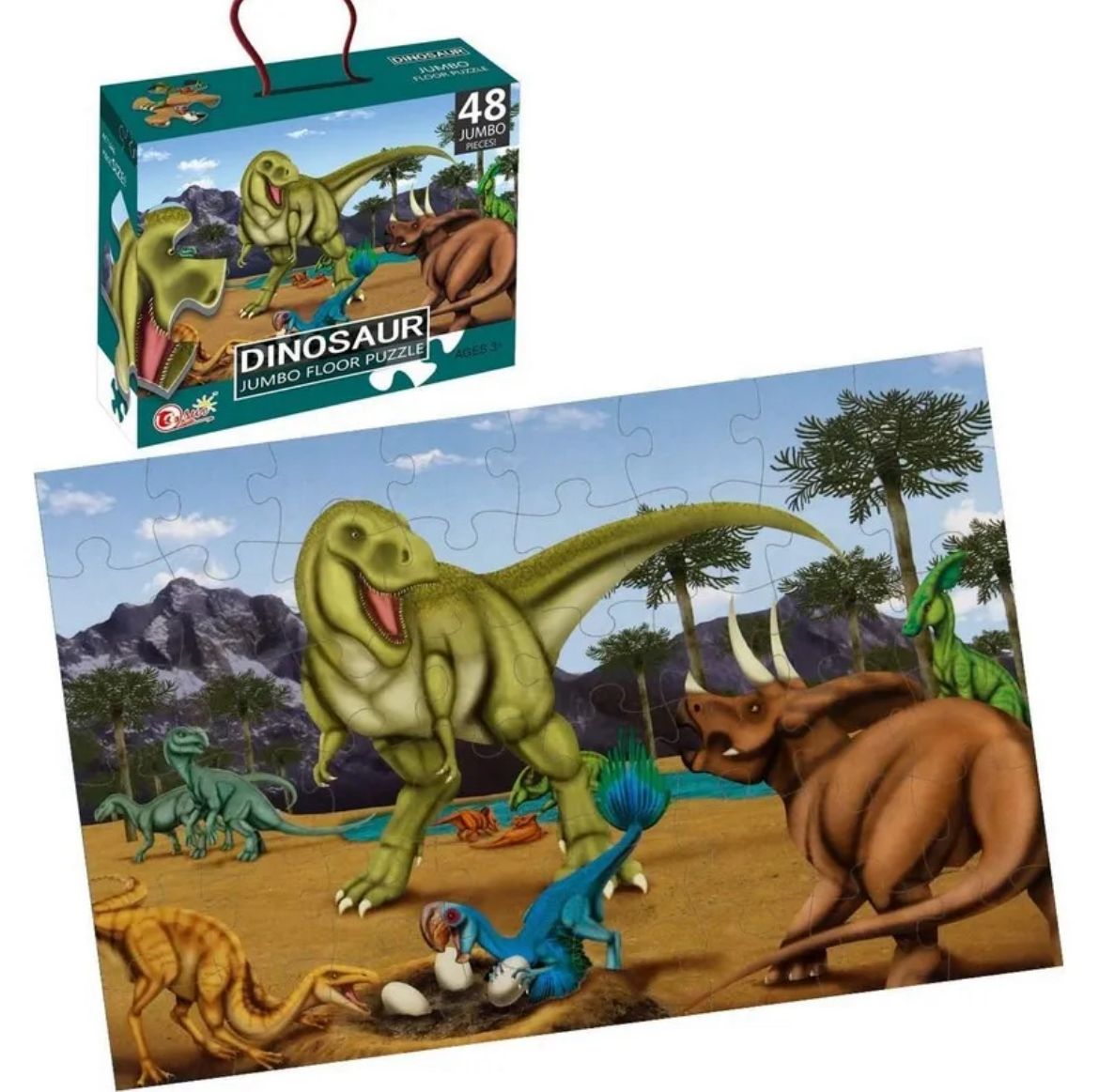 JUMBO PUZZLE DINOSAUR 48 PCS