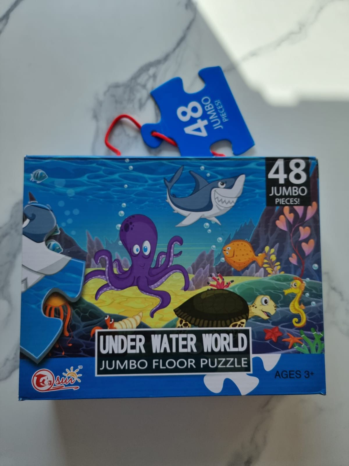 JUMBO SEA ANIMAL PUZZLE 48 PCS