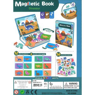 MAGNETIC BOOK DINOSAUR 63009
