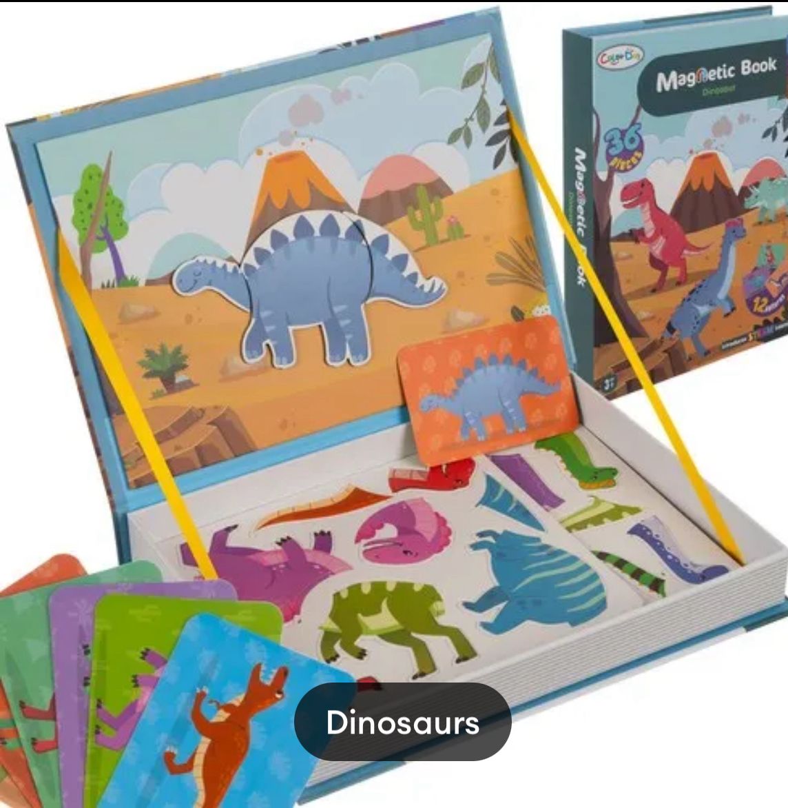 MAGNETIC BOOK DINOSAUR 63009