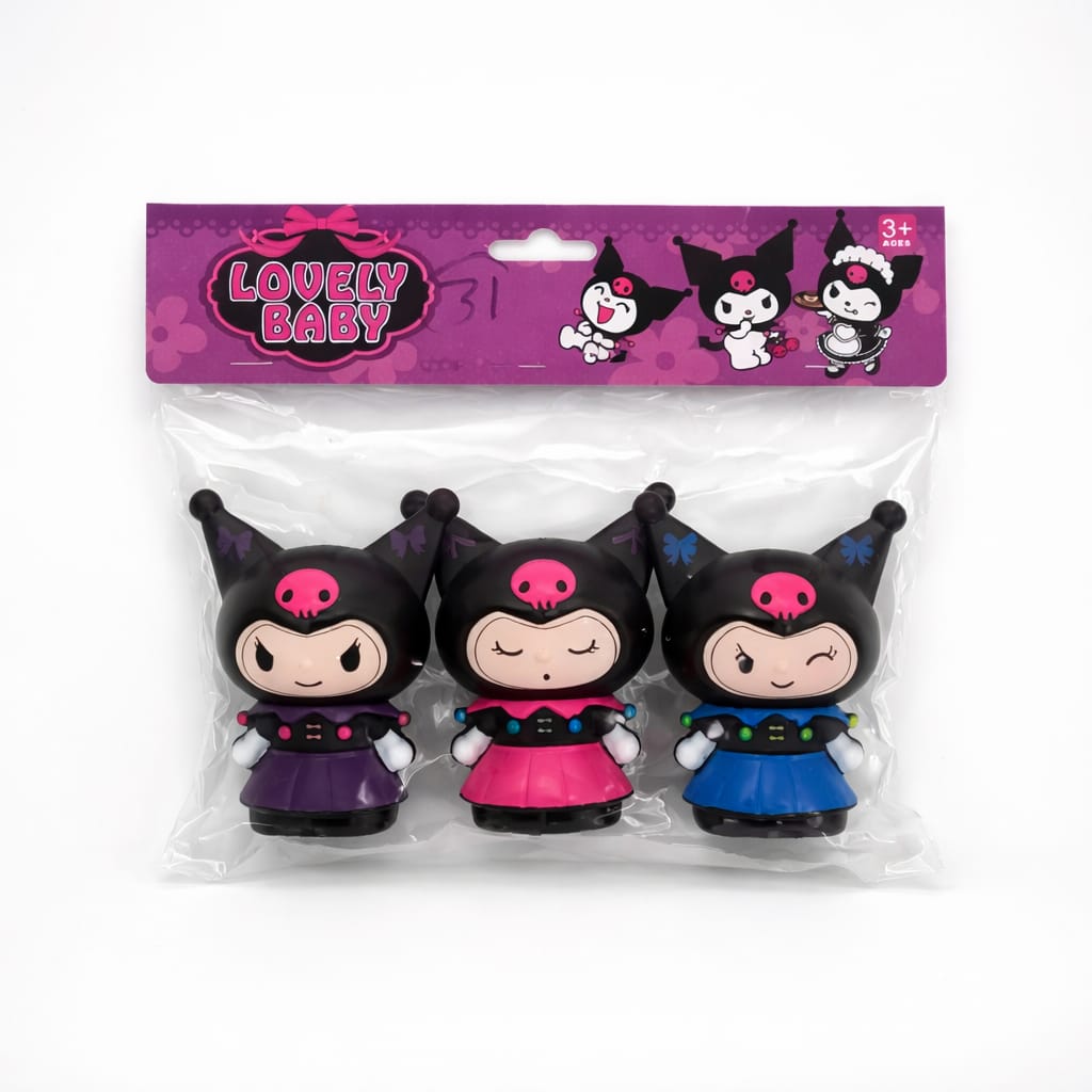 Kuromi Mini Figure Set – 3 Pieces