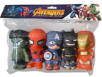 Avengers Superhero Mini Figure Set (RUBBER)