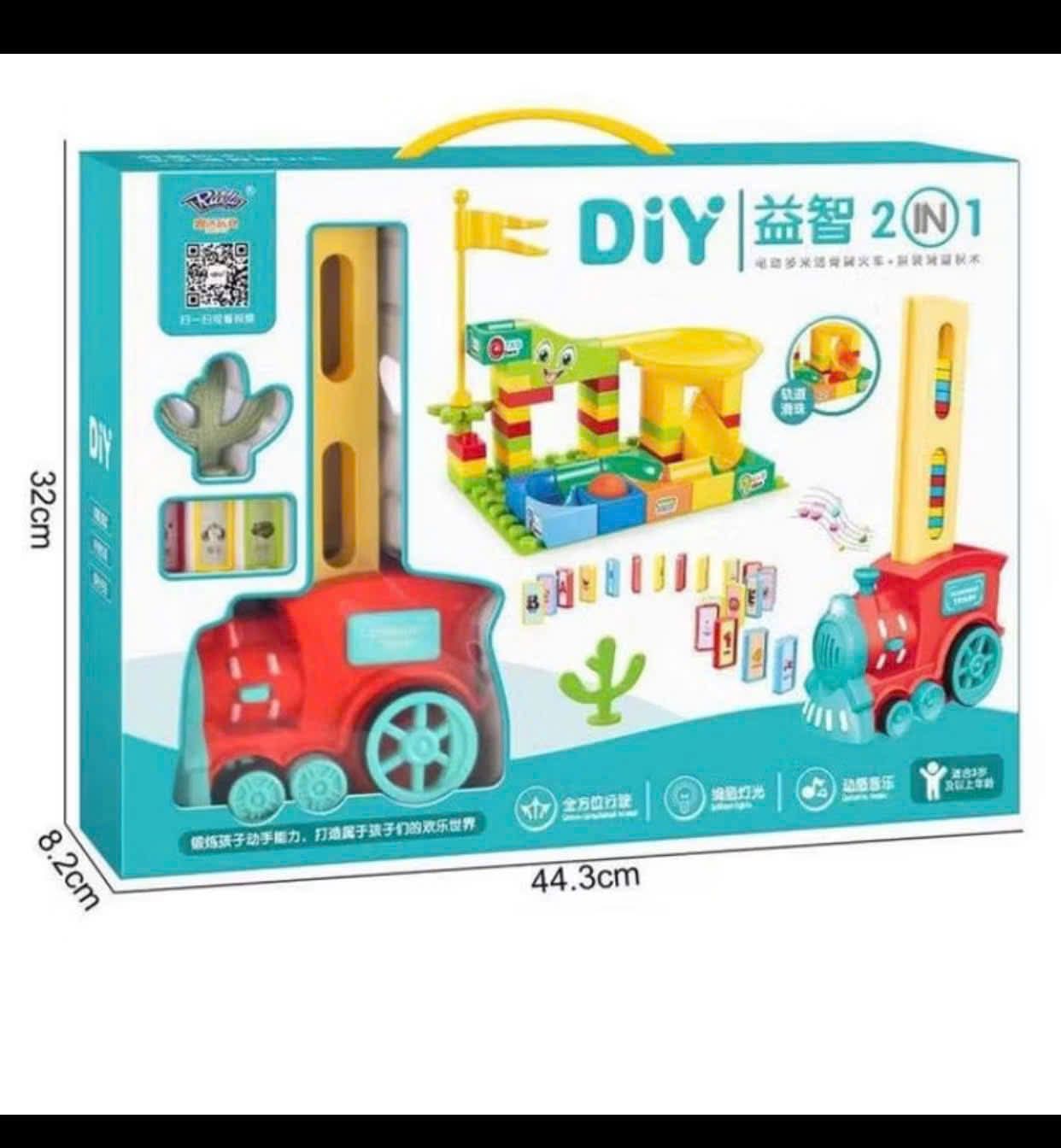 DIY PUZZLE DOMINO TRAIN