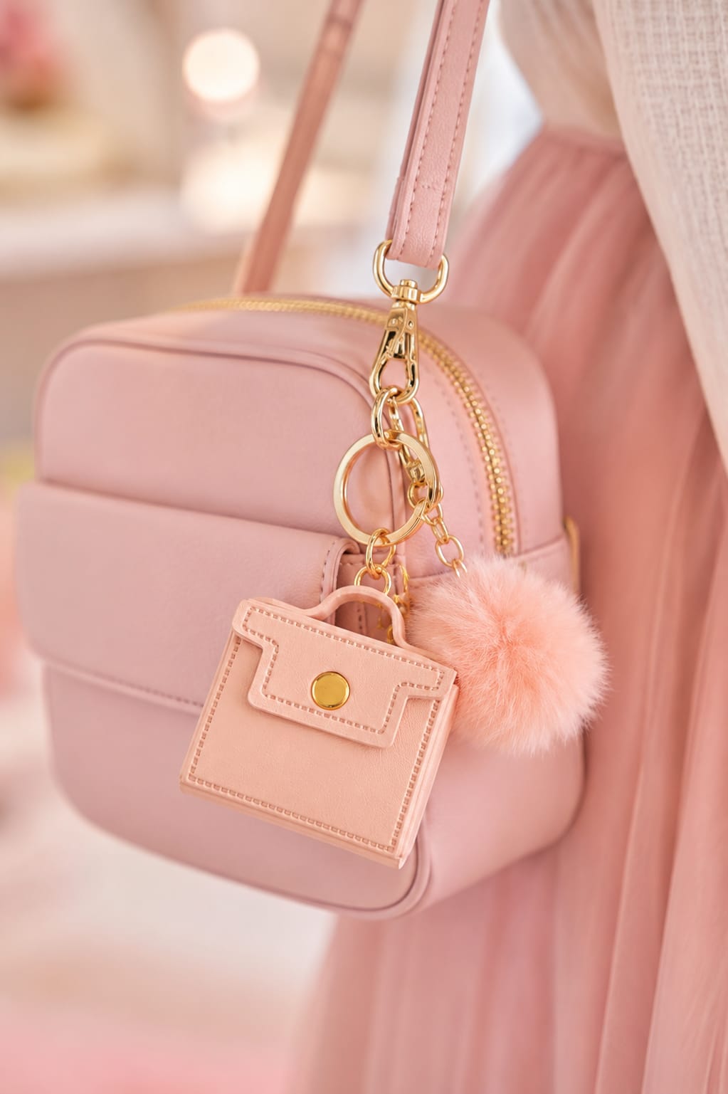 Mini Handbag Keychain Pouch