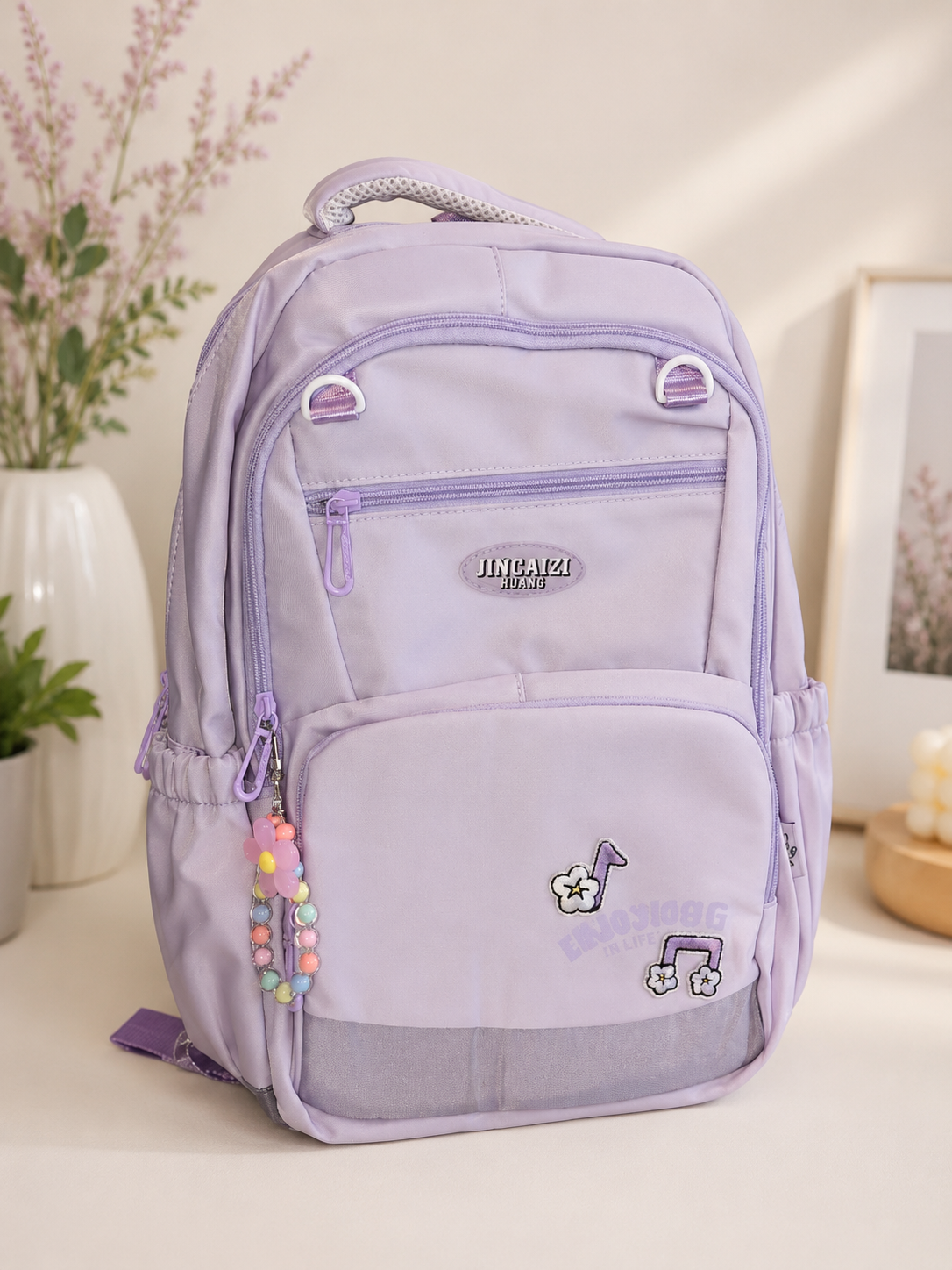 SCHOOL BAG 9593 COLOR BEADS (JZ) PURPLE