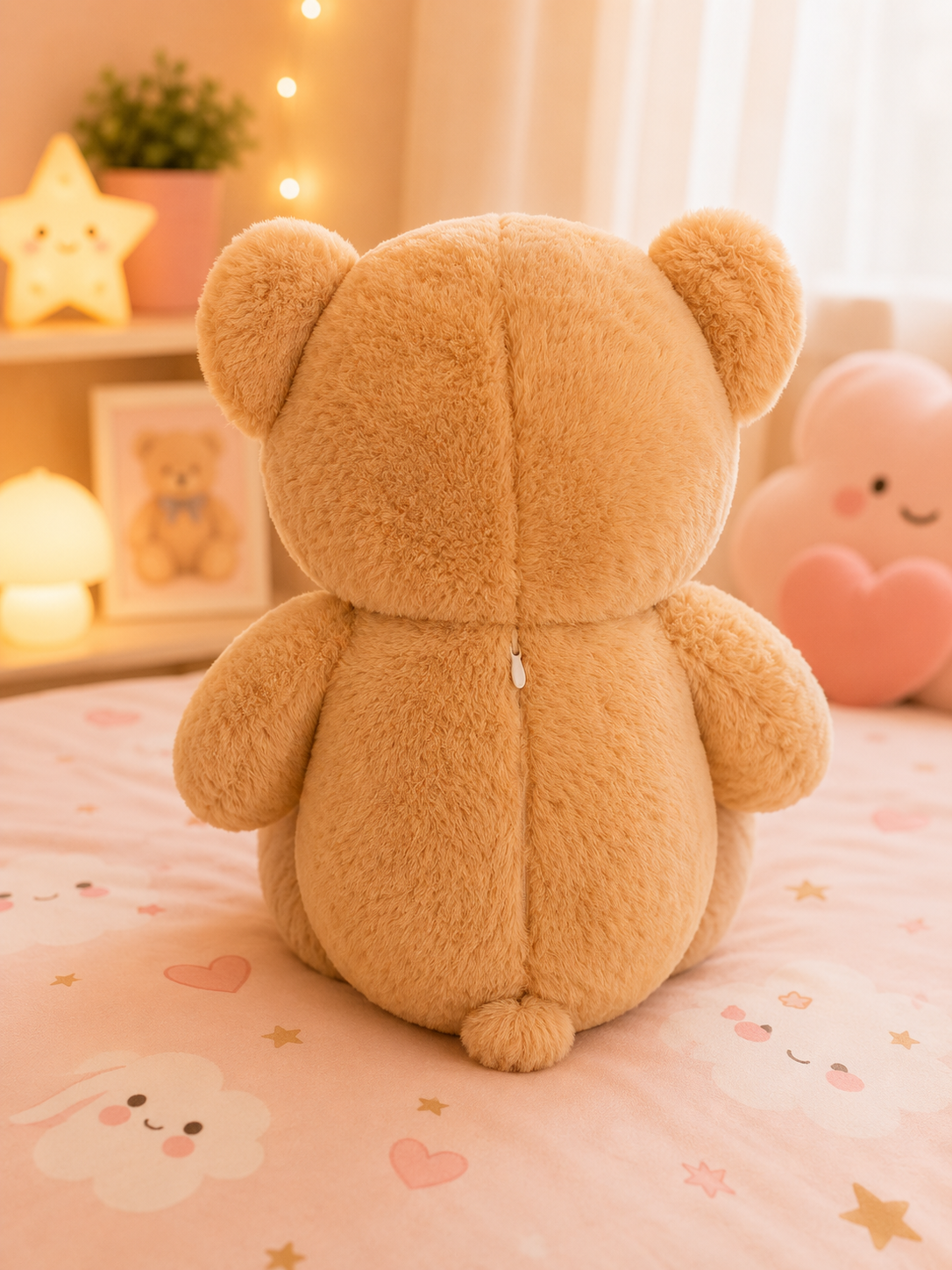 2ft Brown Teddy Bear with Blue Bow