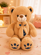 2ft Brown Teddy Bear with Blue Bow