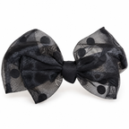 Sheer Polka Dot Hair Bow – 3 Colors
