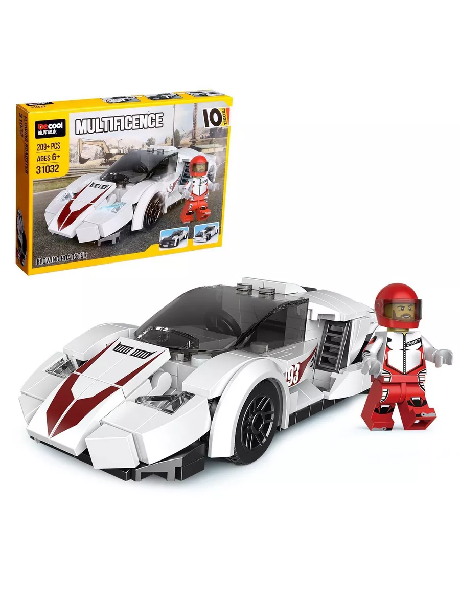 DECOOL BLOCKS – WHITE SPORTS CAR – 209 PCS
