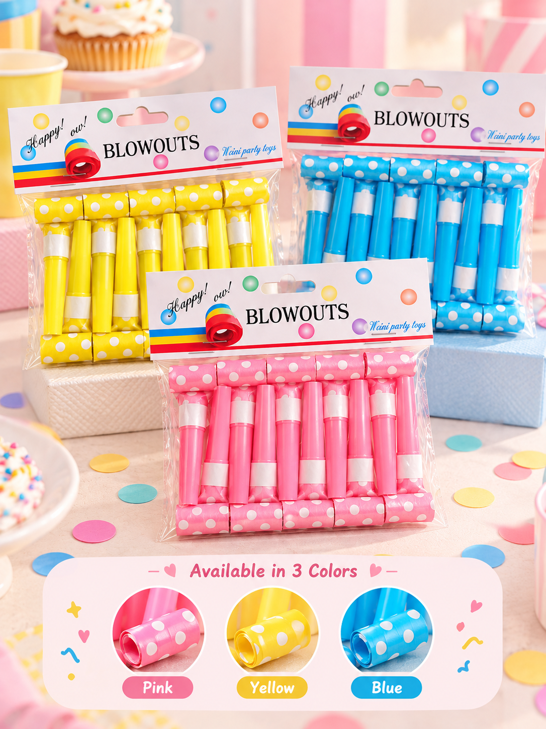 Polka Dot Party Blowouts Main image