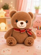 Brown Teddy Bear with Bow