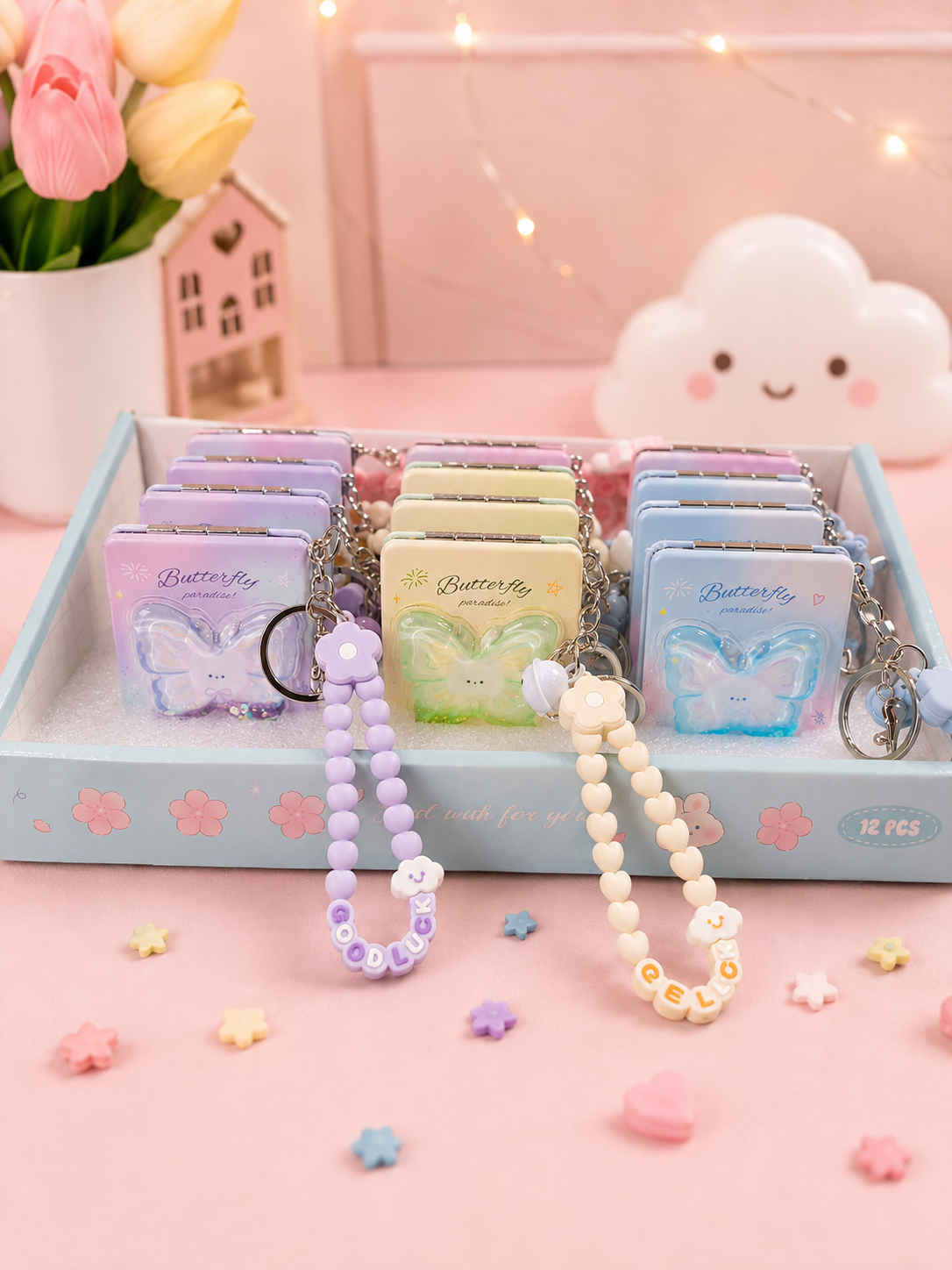 Butterfly Portable Double-Sided Folding Mirror Main image