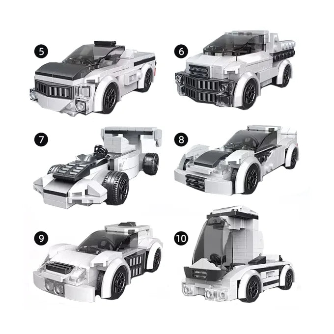 DECOOL BLOCKS – WHITE SPORTS CAR – 209 PCS – alternate product view 4