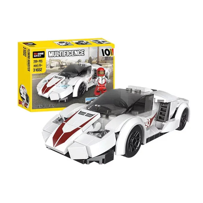 DECOOL BLOCKS – WHITE SPORTS CAR – 209 PCS – alternate product view 3