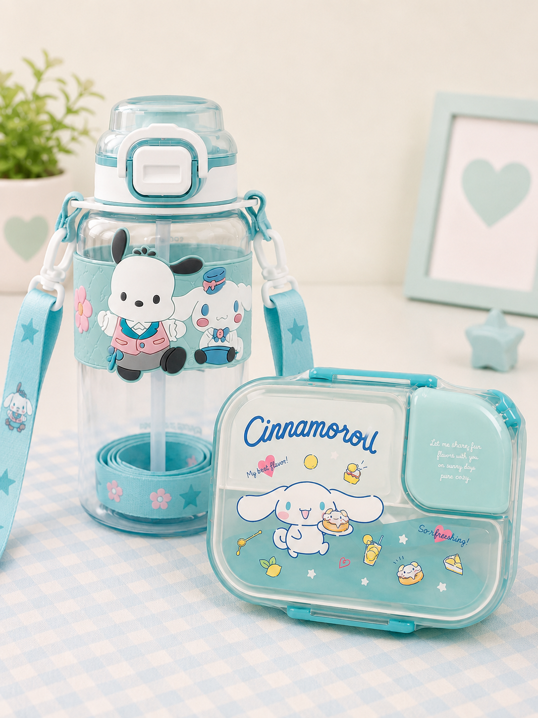 Cinnamoroll Lunch Box & Water Bottle Set