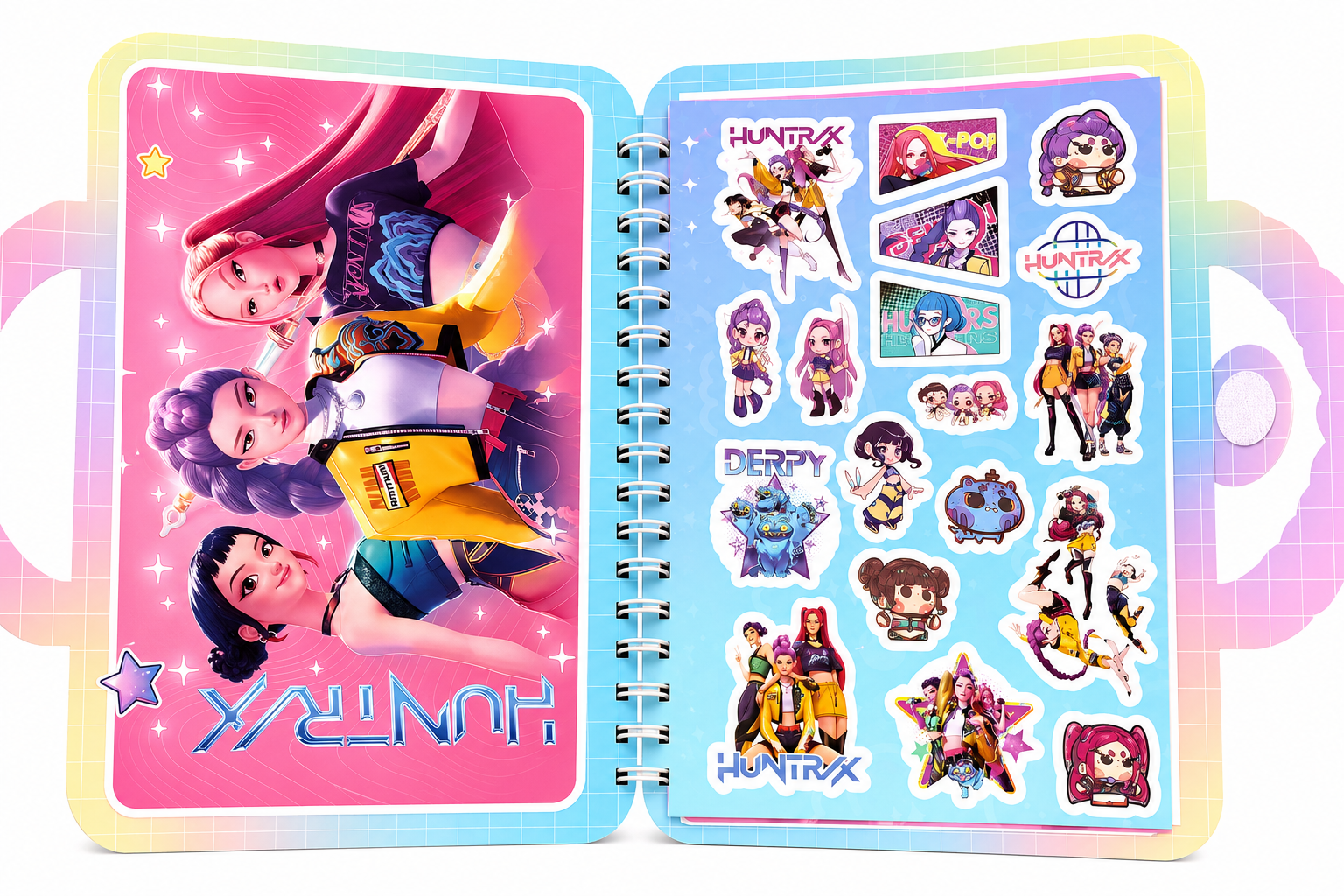 KPOP Demon Hunters Coloring Book with Stickers