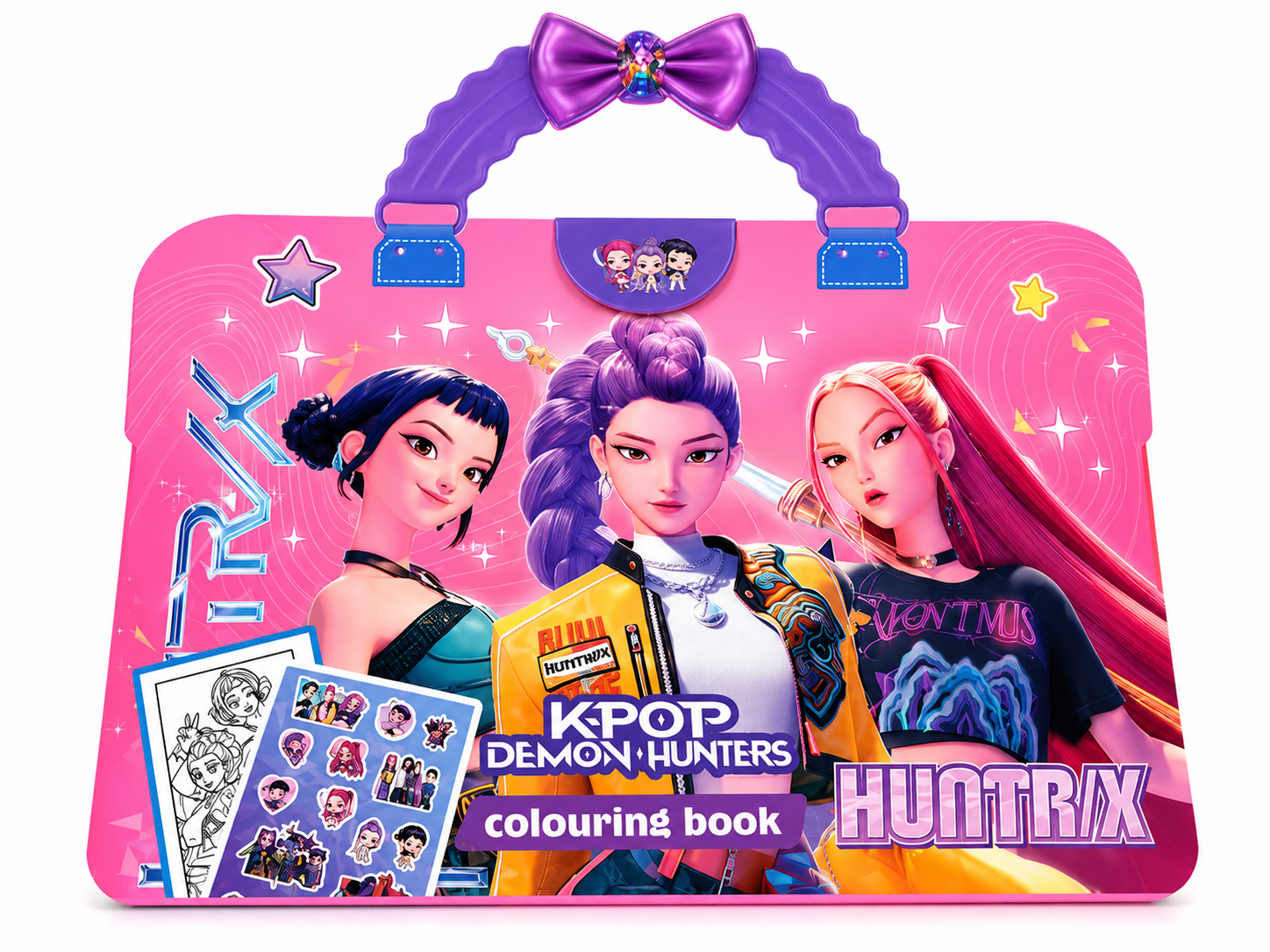 KPOP Demon Hunters Coloring Book with Stickers