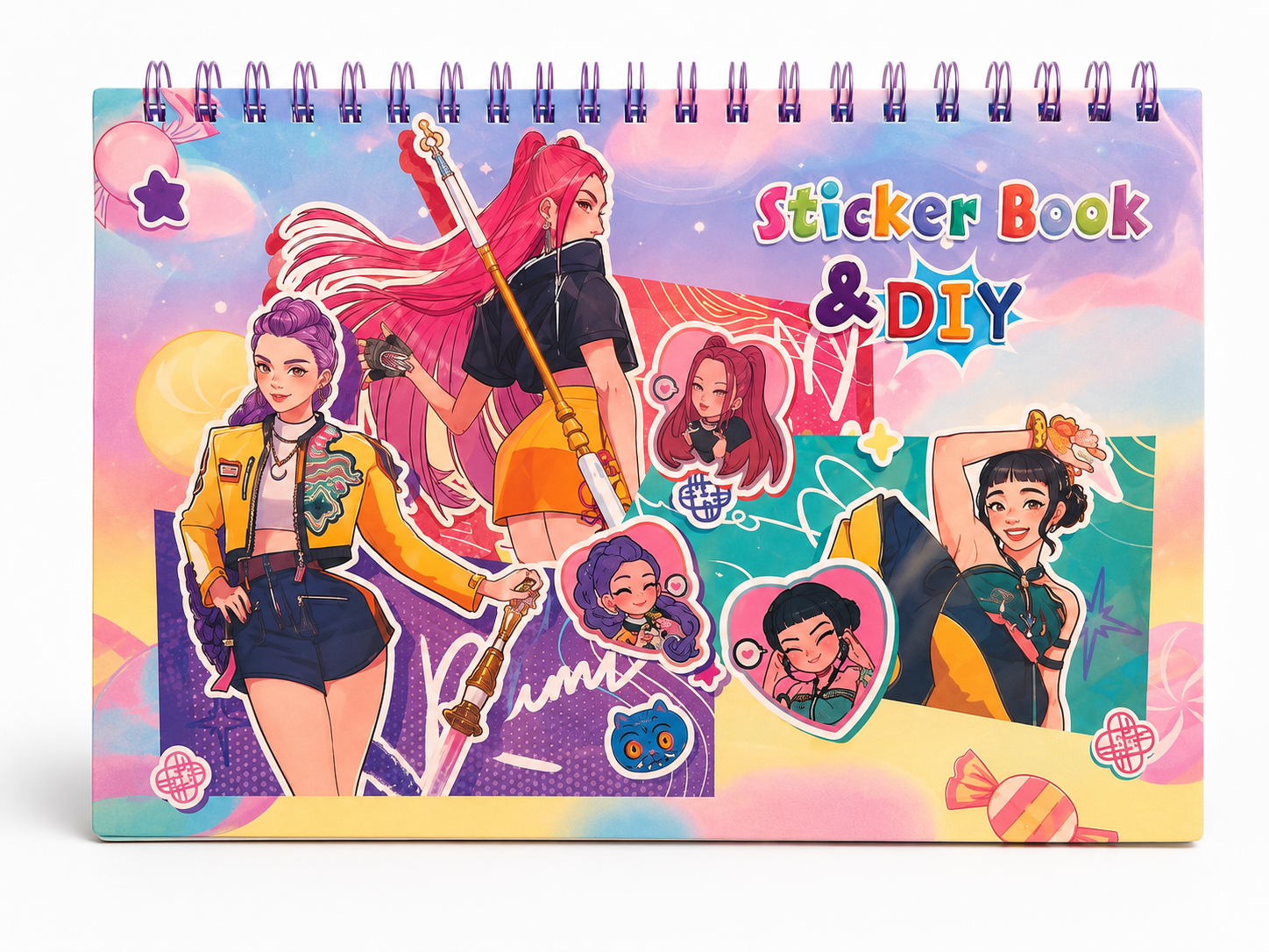 KPOP Demon Hunters DIY Sticker Book