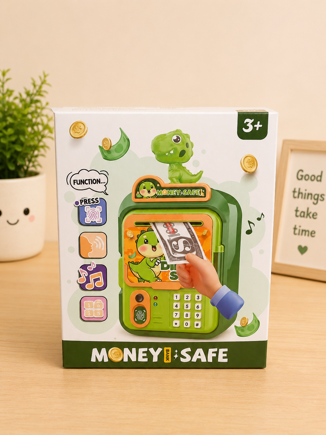 Dinosaur Money Safe Bank