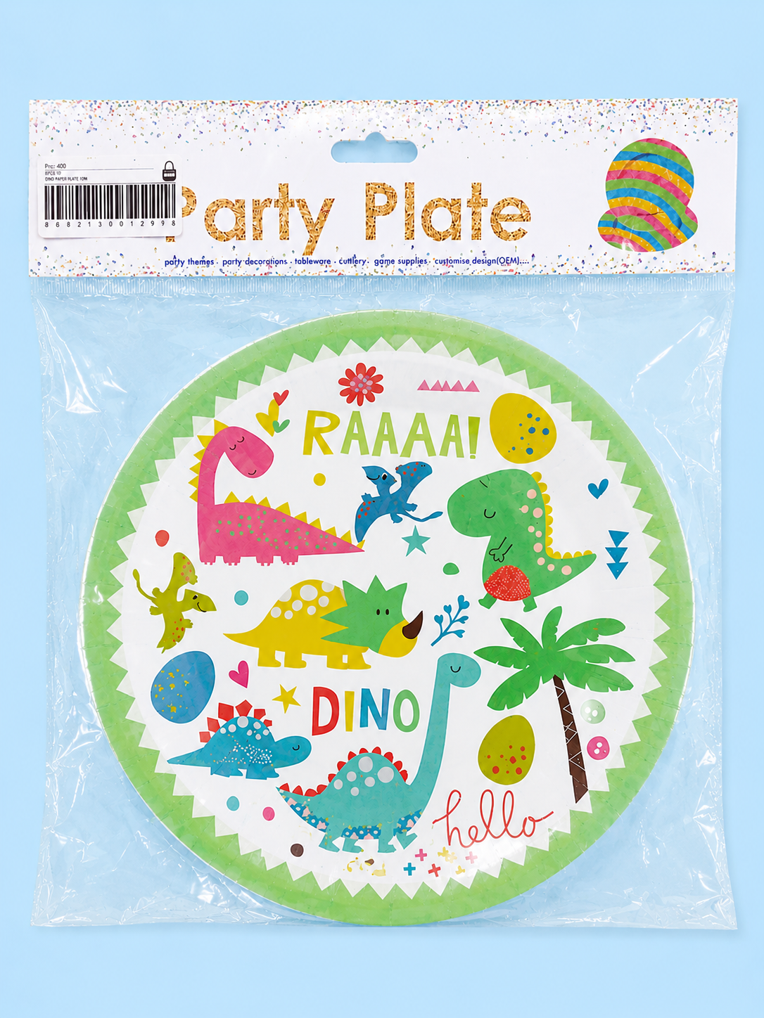 DINO PAPER PLATE