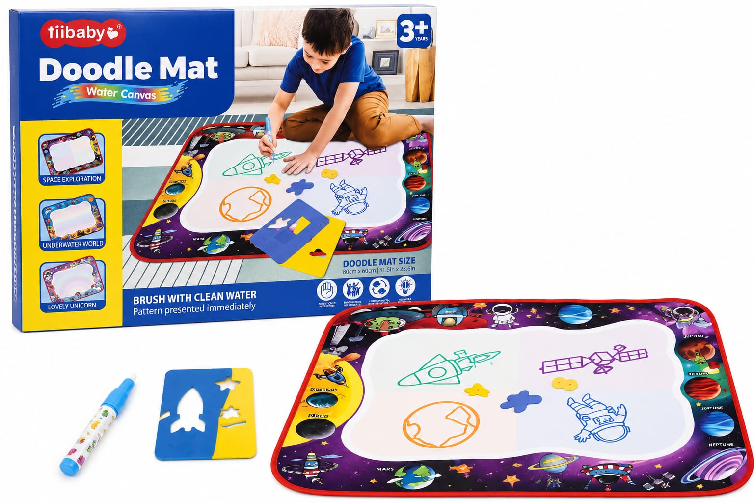 Kids Water Doodle Mat – 80 × 60 cm