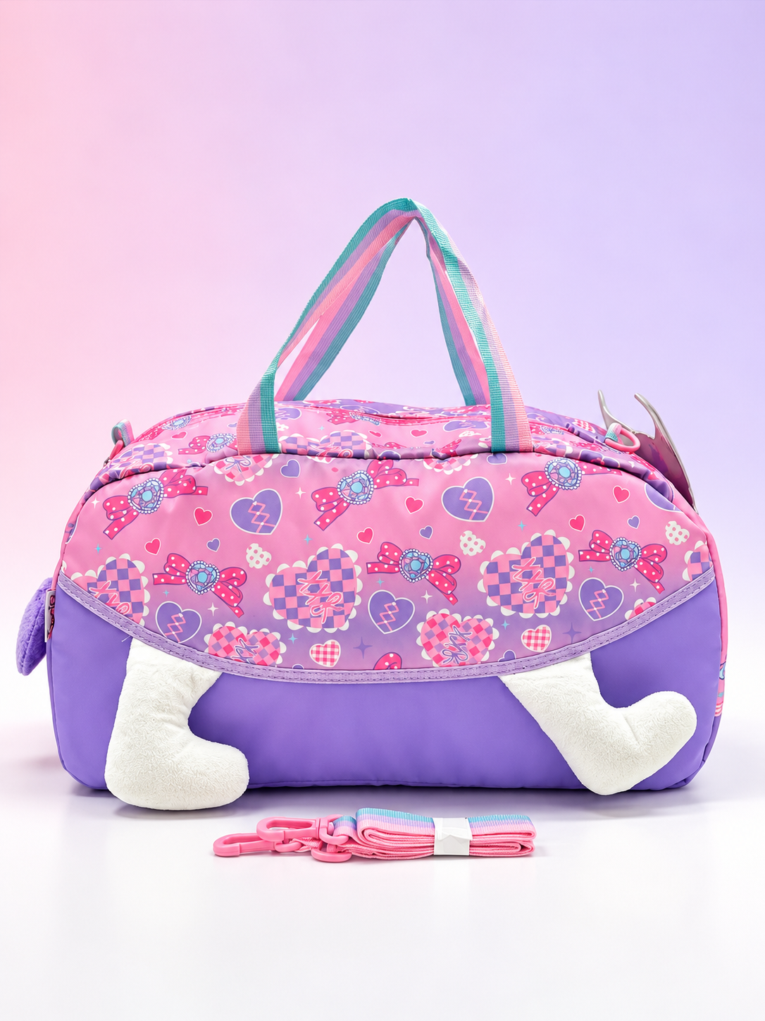 Kuromi Pink & Purple Duffel Bag