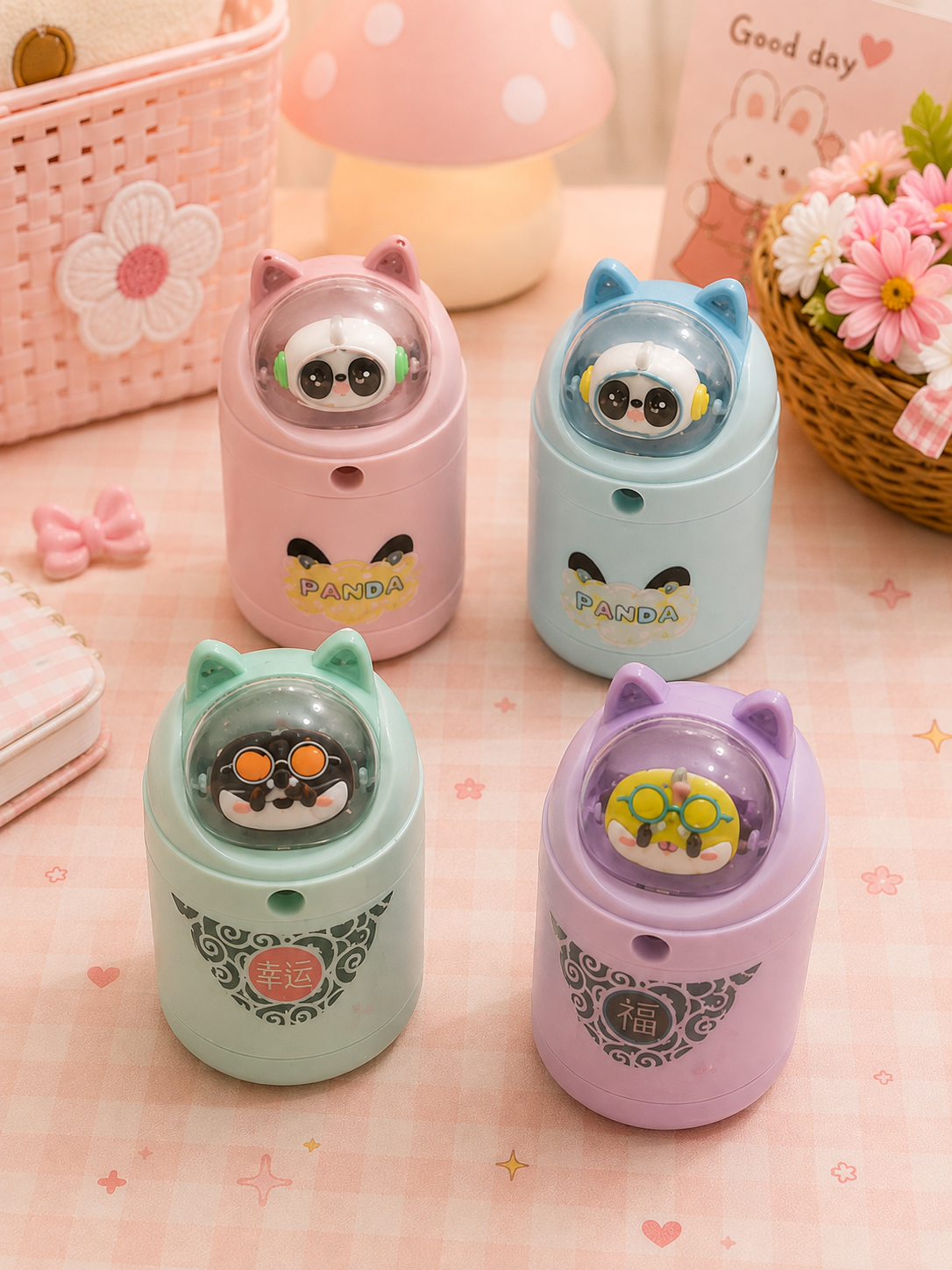 Cute Cat Dome Pencil Sharpener Machine Main image