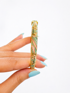 Enamel Floral Stainless Steel Bangles