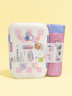 Lunch Box & Water Bottle Set - Pink