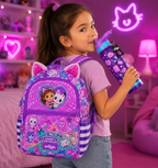 Smiggle Gabby's Dollhouse Backpack & Water Bottle Set