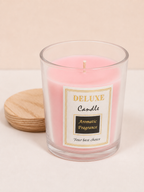 Deluxe Pink Aromatic Fragrance Candle with Wooden Lid – alternate product view 2