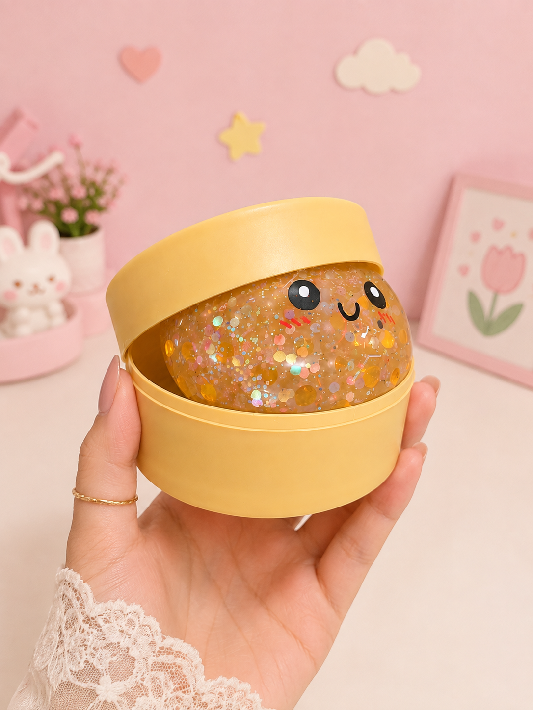 Rainbow Mystery Squishy Bun Fidget Toy Secondary image