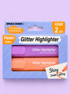 PASTEL GLITTER HIGHLIGHTER - 2 PCS