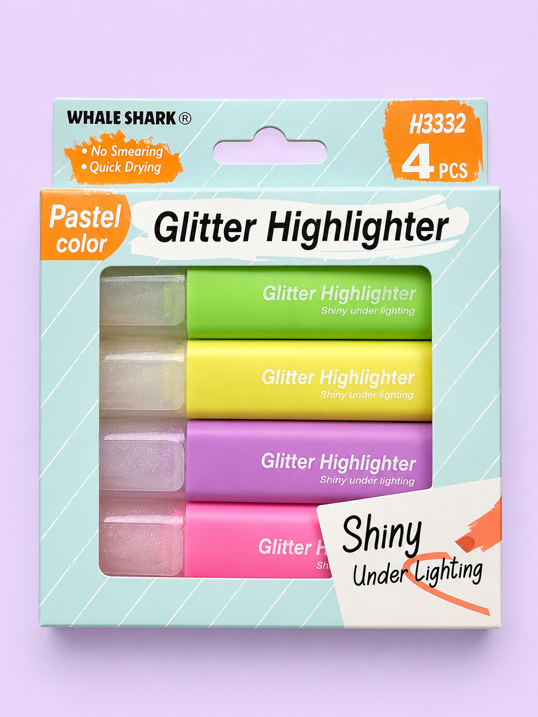 GLITTER HIGHLIGHTER SET - 4 PCS Main image
