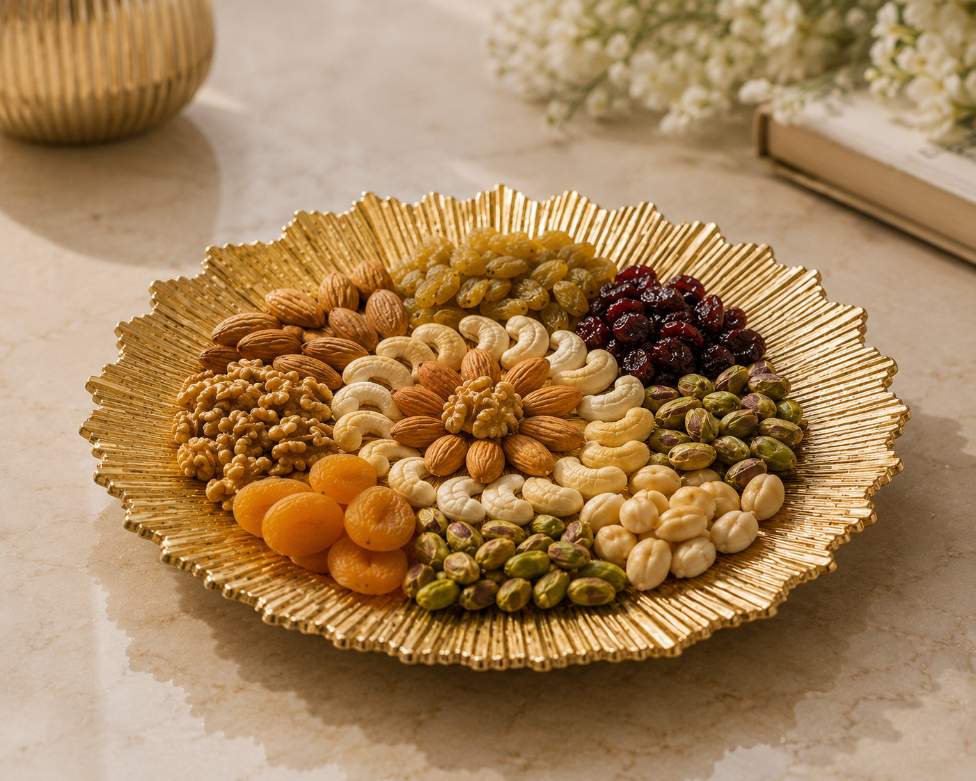 Decorative Gold Serving Plate