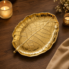 Golden Leaf Serving Tray (Plastic)
