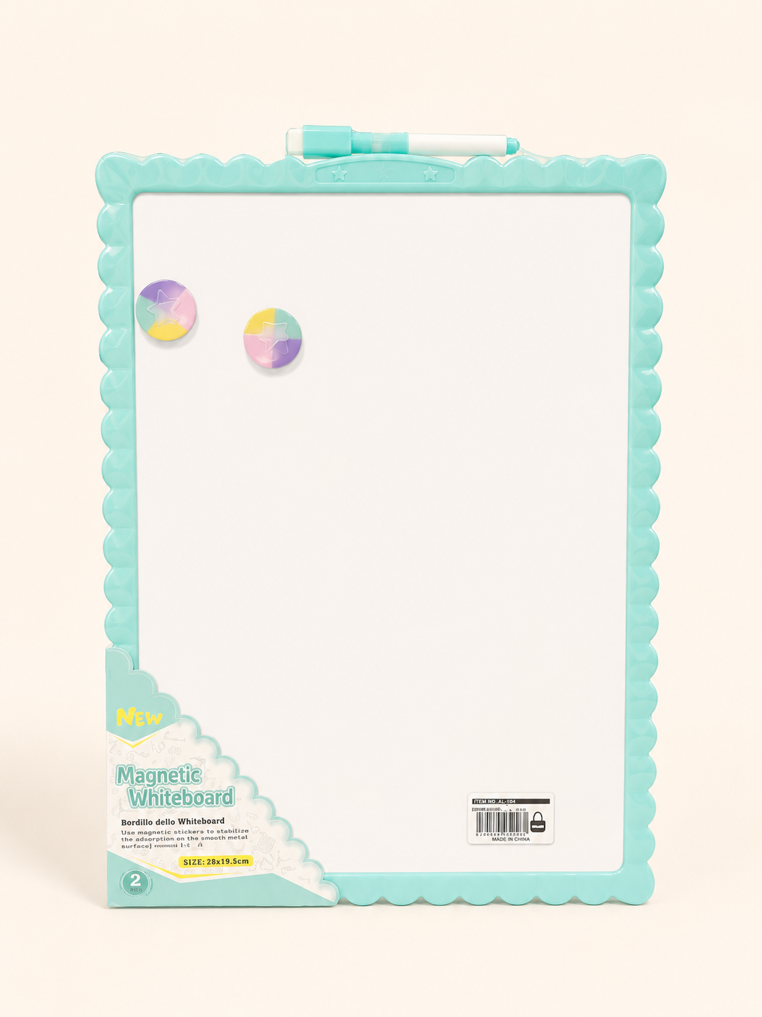 Double-Sided Magnetic Whiteboard