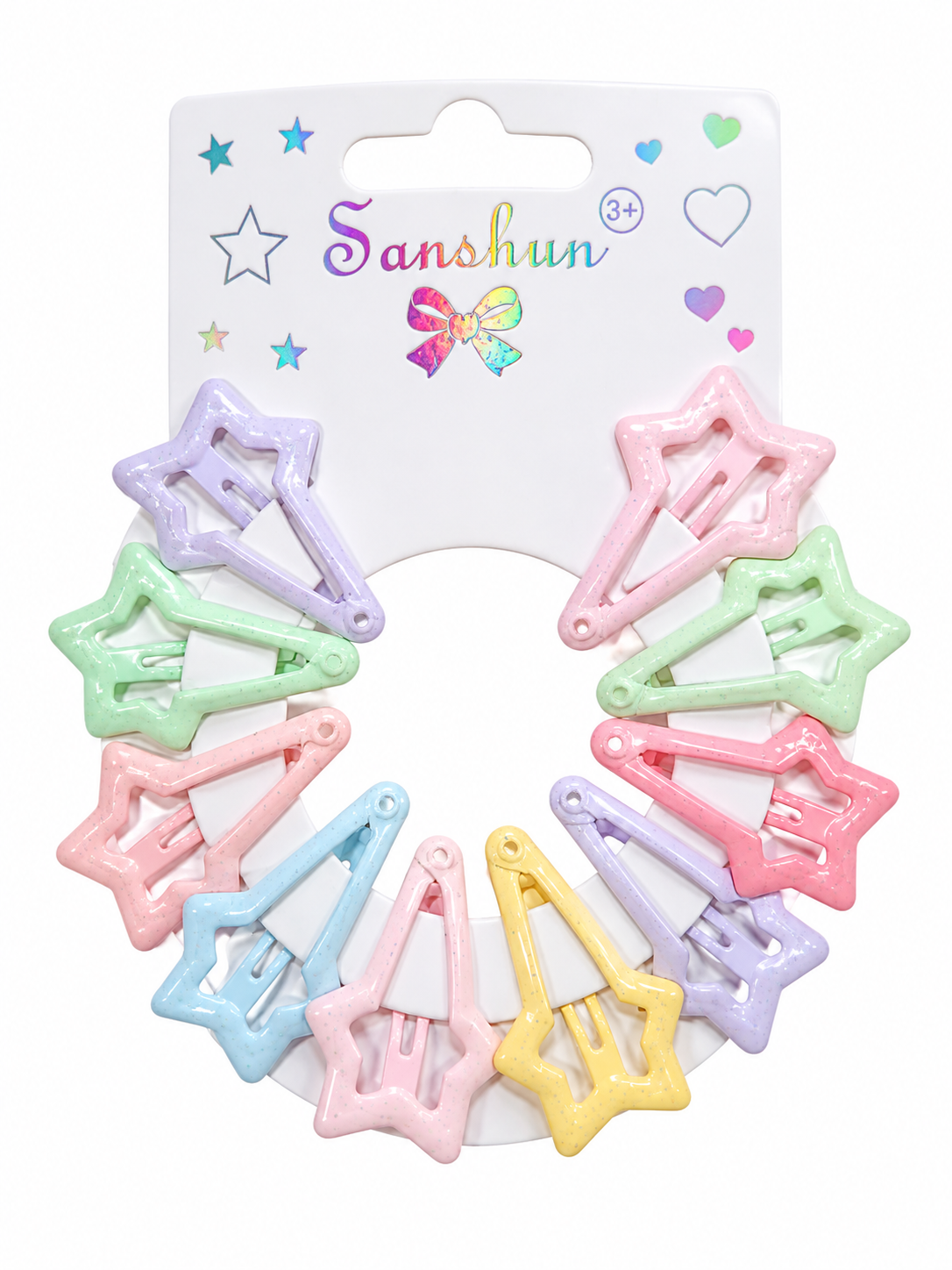 Pastel Star Hijab Clips / Hair Clips