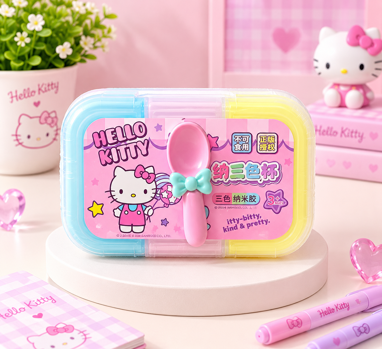Sanrio 3-Color Slime – Hello Kitty & Kuromi Secondary image