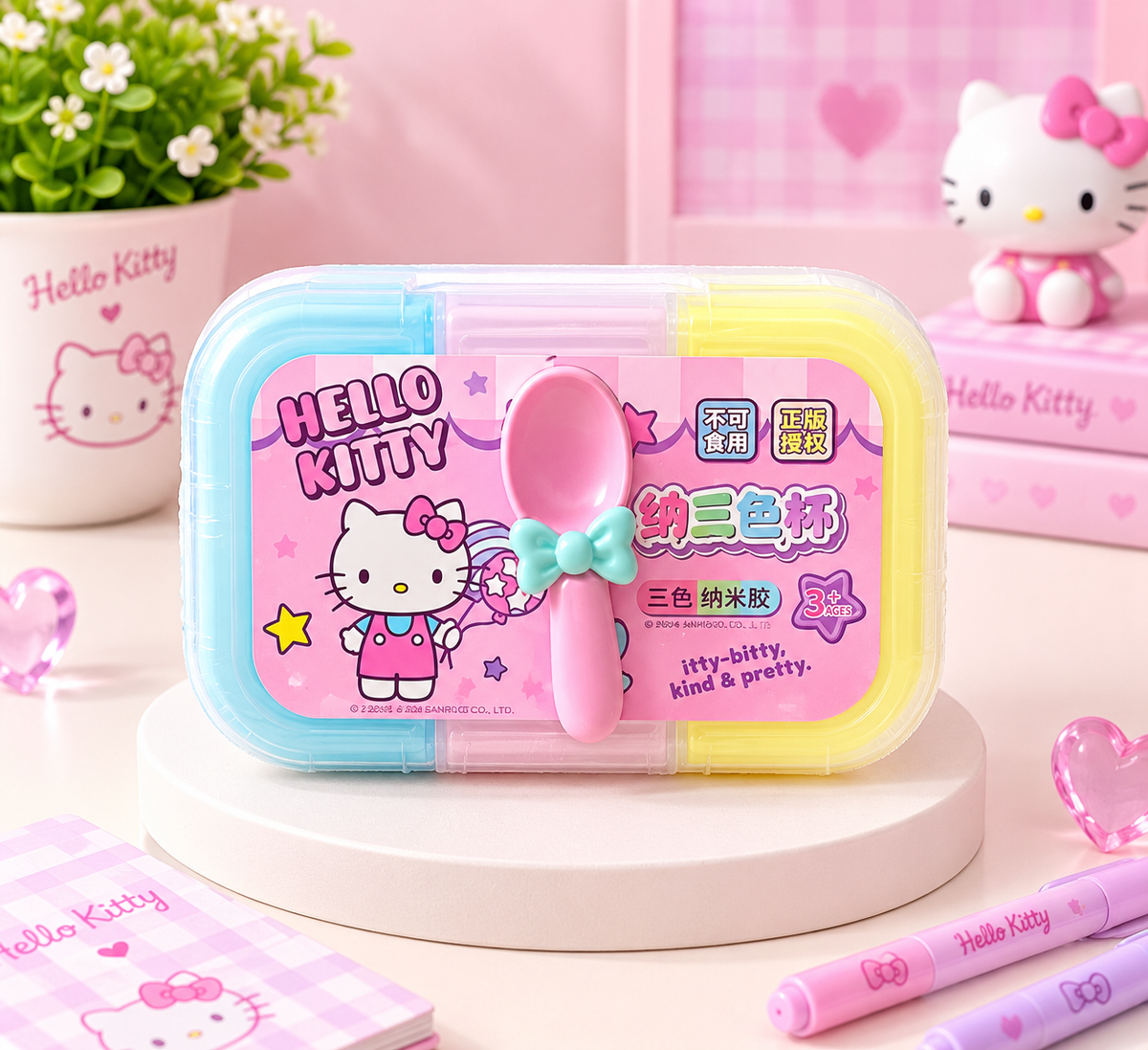 Sanrio 3-Color Slime – Hello Kitty & Kuromi
