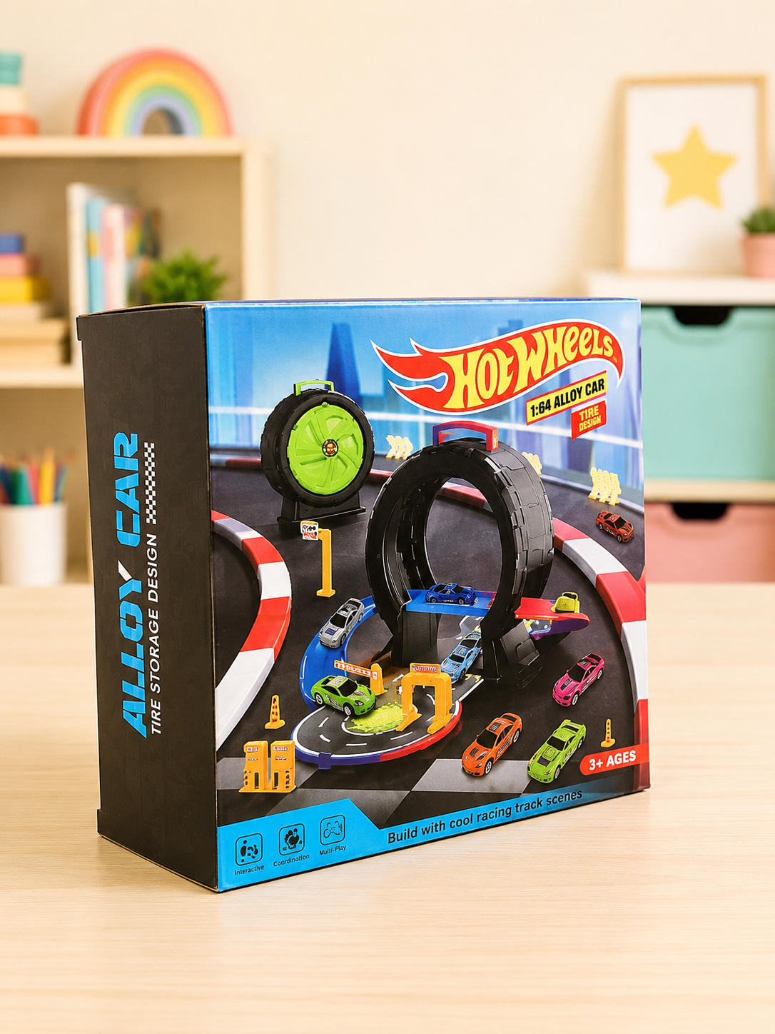 Hot Wheels Tire Storage Racing Track Set Secondary image