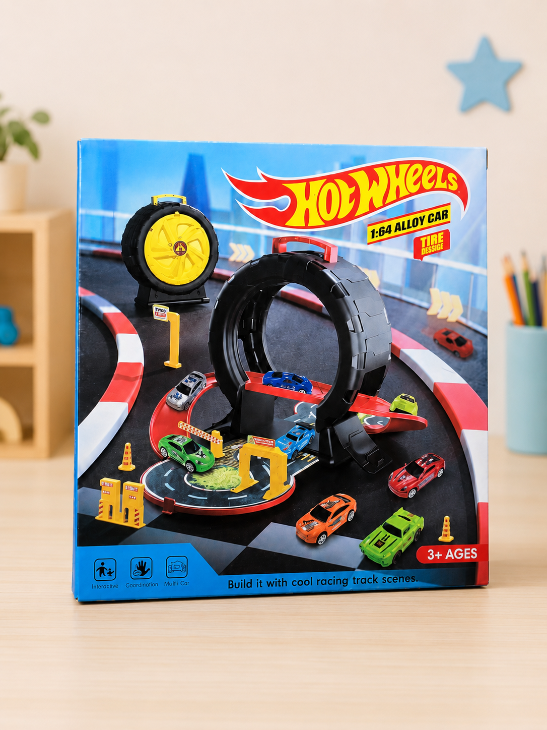 Hot Wheels Tire Storage Racing Track Set Main image