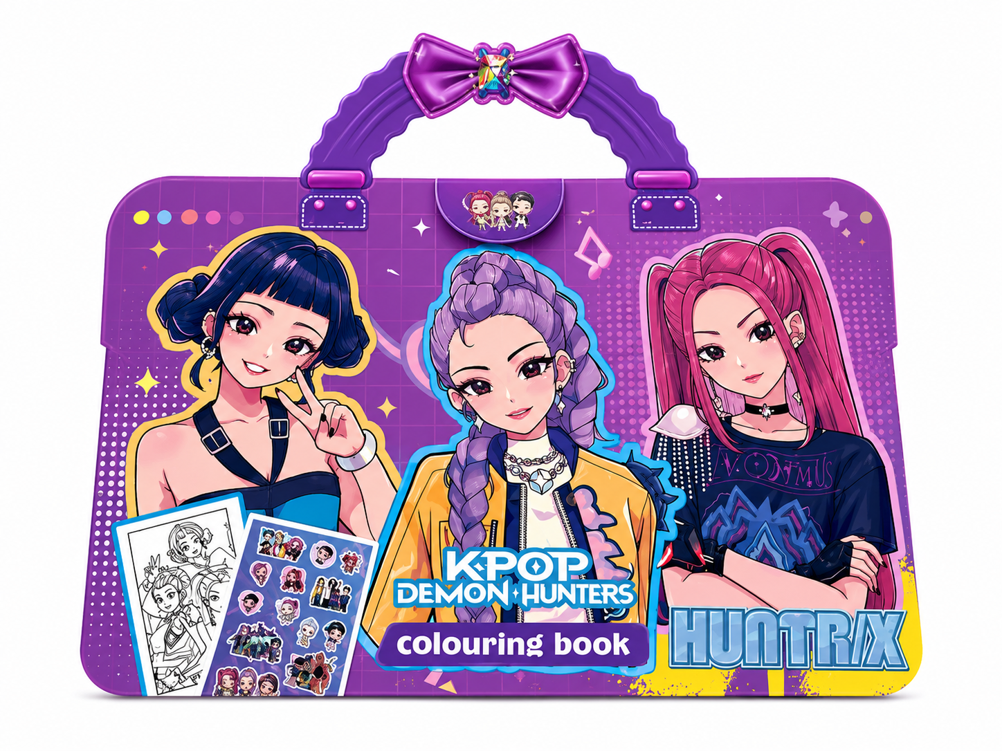 KPOP Demon Hunters Coloring Book with Stickers