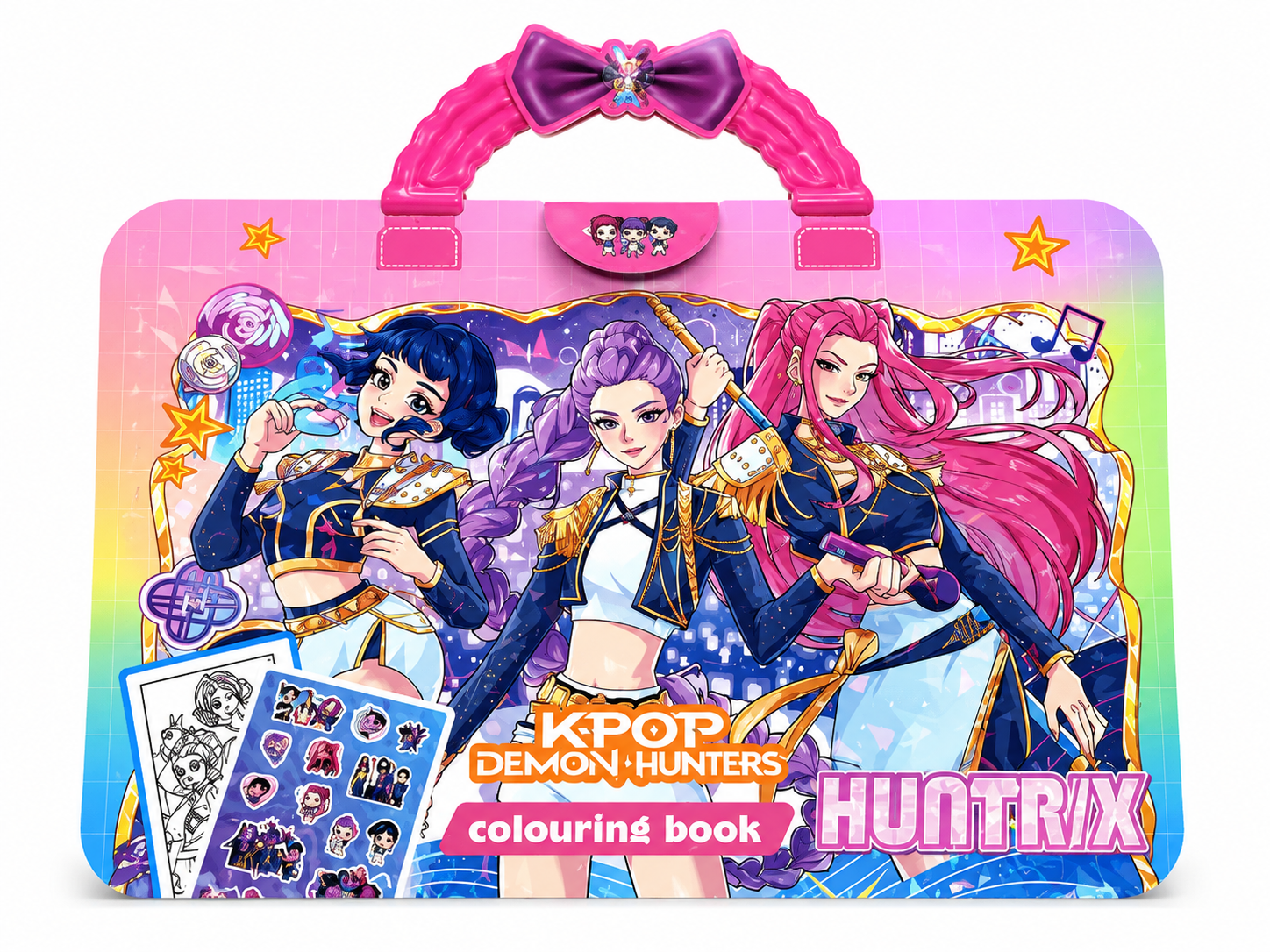 KPOP Demon Hunters Coloring Book with Stickers Main image