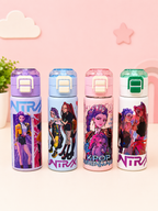 KPOP Huntrix 2 in 1 Stainless Steel Water Bottle – 500ml - Purple