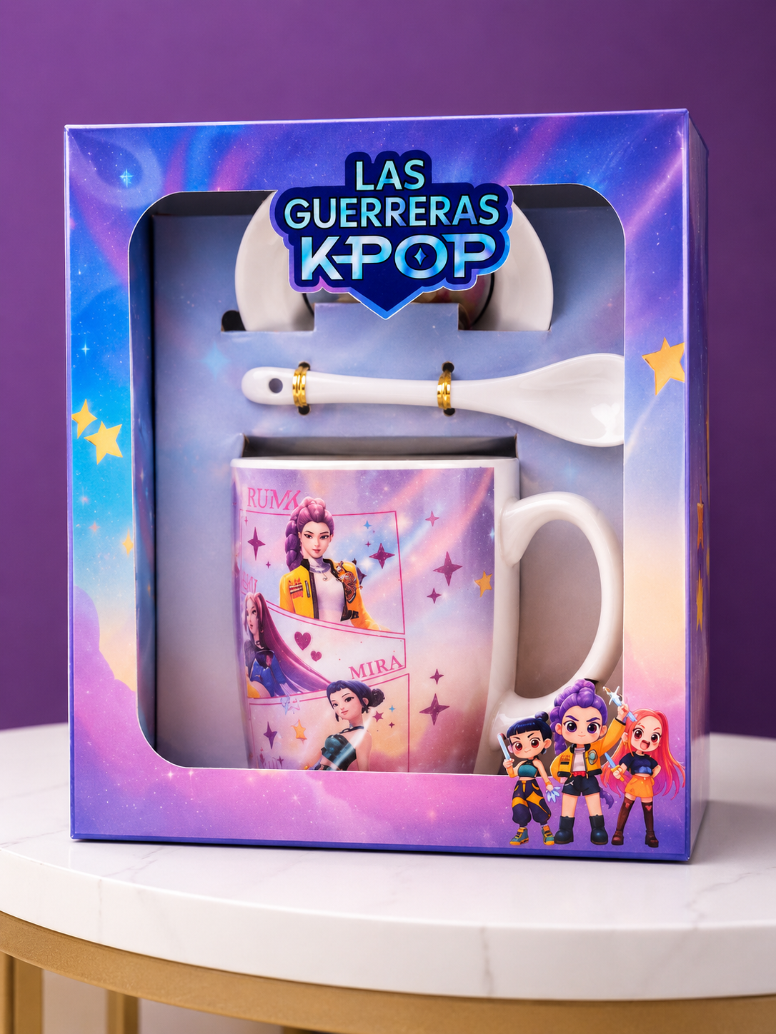 K-Pop Demon Hunters Cup with spoon and saucer