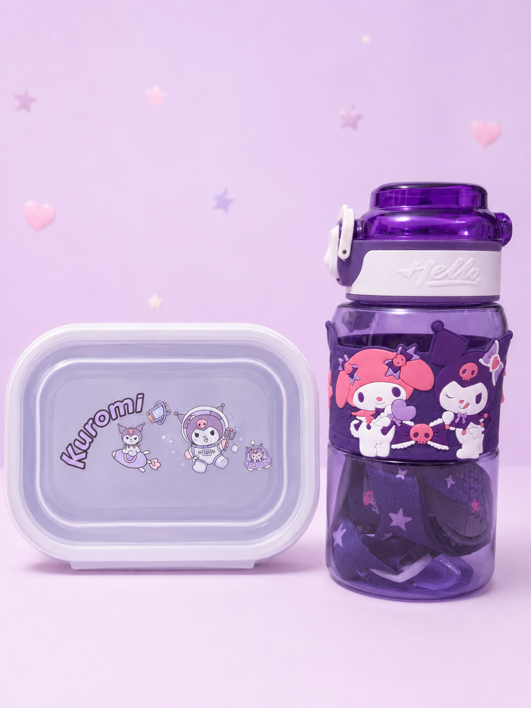 Kuromi Lunch Box & Water Bottle Deal Main image