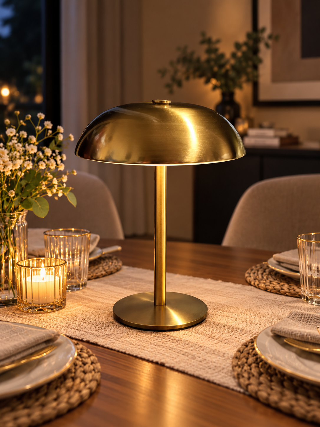 LED Mushroom Desk Lamp – 3 Light Shades with Touch Control Secondary image