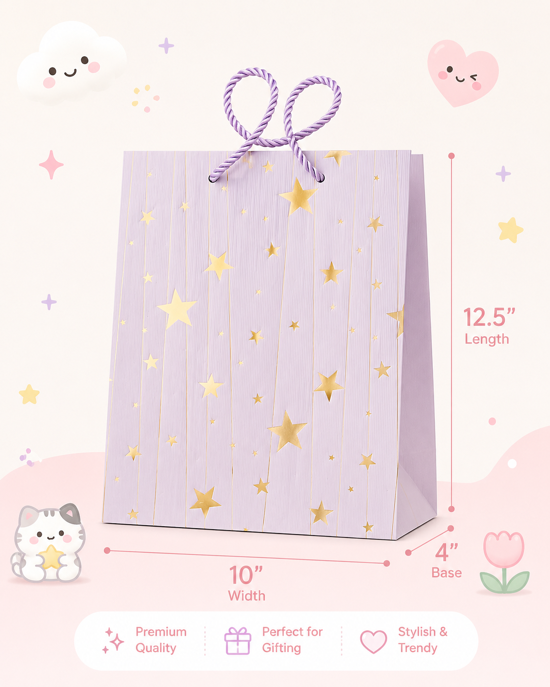 Pastel Star Gift Bag