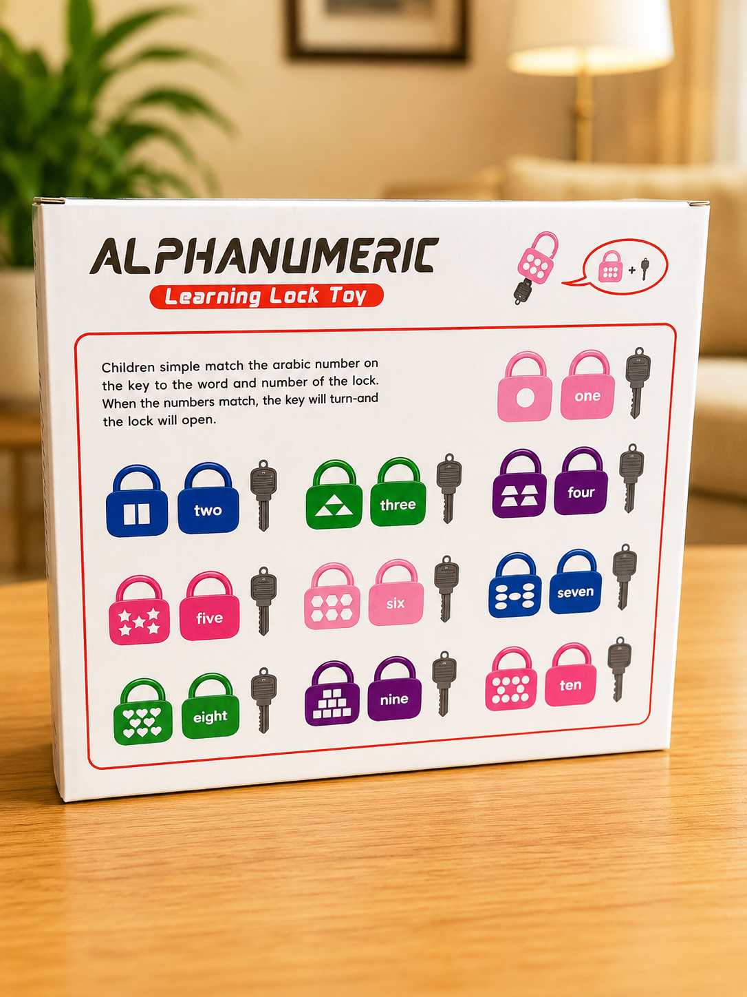 Alphanumeric Learning Lock Toy Secondary image